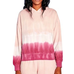 Wildfox Ombré Tie Dye Pink Hoodie Sweater XS